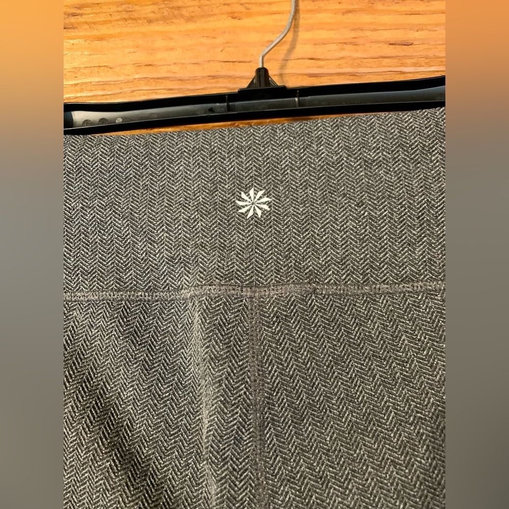 Athleta Leggings Women’s Medium Herringbone Grey Tights - Picture 6 of 9